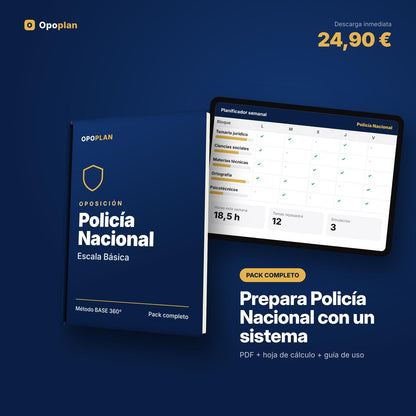 Plan de estudio Policía Nacional (Escala Básica) + Regalo