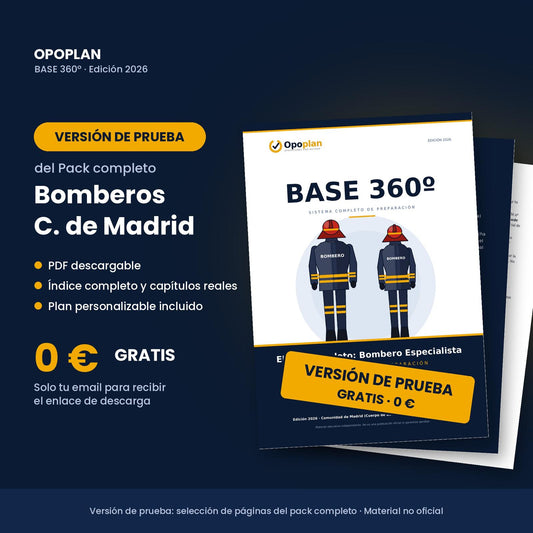 Muestra gratuita · Bomberos Comunidad de Madrid